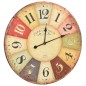 vidaXL Vintage Wanduhr Bunt 60 cm vidaXL Vintage Wanduhr Bunt 60 cm