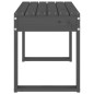 vidaXL Gartenbank Grau 80x38x45 cm Massivholz Kiefer vidaXL Gartenbank Grau 80x38x45 cm Massivholz Kiefer