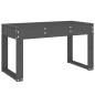 vidaXL Gartenbank Grau 80x38x45 cm Massivholz Kiefer vidaXL Gartenbank Grau 80x38x45 cm Massivholz Kiefer
