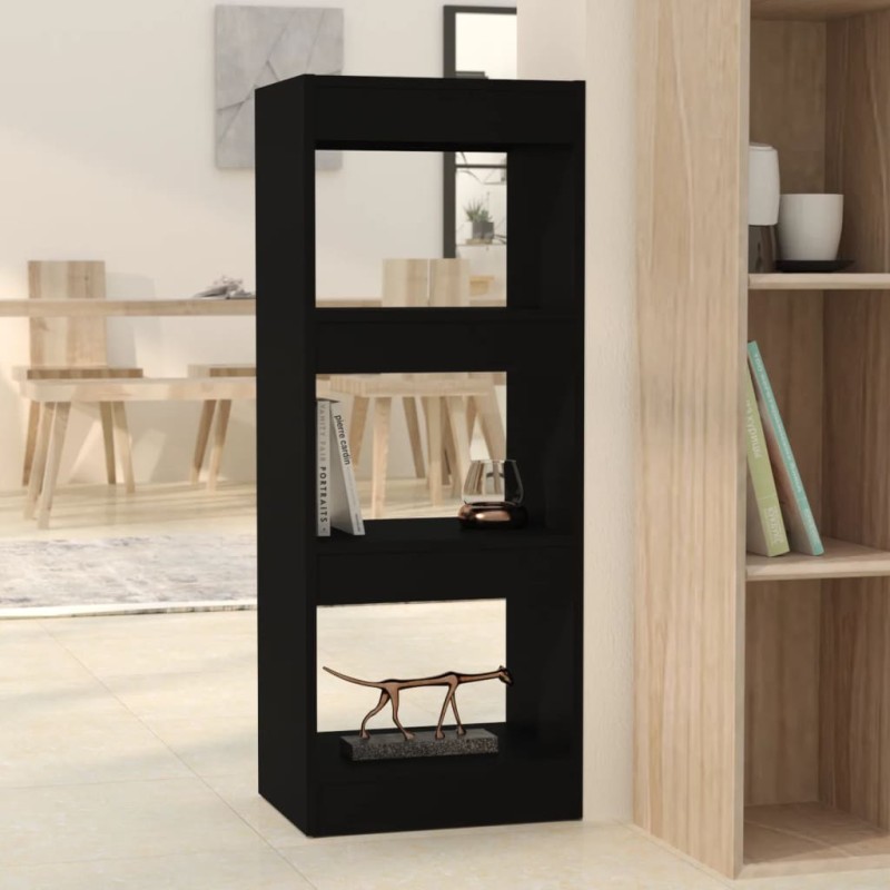 vidaXL Bücherregal/Raumteiler Schwarz 40x30x103 cm Holzwerkstoff vidaXL Bücherregal/Raumteiler Schwarz 40x30x103 cm Holzwerkstoff