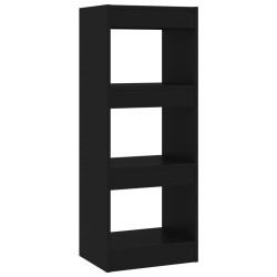 vidaXL Bücherregal/Raumteiler Schwarz 40x30x103 cm Holzwerkstoff