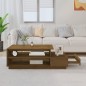 vidaXL Couchtisch Honigbraun 120x50x40,5 cm Massivholz Kiefer vidaXL Couchtisch Honigbraun 120x50x40,5 cm Massivholz Kiefer
