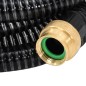 vidaXL Saugschlauch mit Messing-Anschlüssen Schwarz 1,1" 3 m PVC vidaXL Saugschlauch mit Messing-Anschlüssen Schwarz 1,1" 3 m PVC
