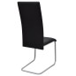 Freischwinger 6 Stk. Schwarz Kunstleder Freischwinger 6 Stk. Schwarz Kunstleder