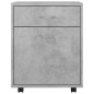 vidaXL Rollschrank Betongrau 45x38x54 cm Holzwerkstoff vidaXL Rollschrank Betongrau 45x38x54 cm Holzwerkstoff
