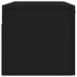 vidaXL Wandschrank Schwarz 100x36,5x35 cm Holzwerkstoff