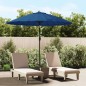 vidaXL Sonnenschirm mit Aluminium-Mast 270 cm Azurblau vidaXL Sonnenschirm mit Aluminium-Mast 270 cm Azurblau