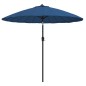 vidaXL Sonnenschirm mit Aluminium-Mast 270 cm Azurblau vidaXL Sonnenschirm mit Aluminium-Mast 270 cm Azurblau