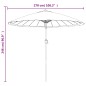 vidaXL Sonnenschirm mit Aluminium-Mast 270 cm Azurblau vidaXL Sonnenschirm mit Aluminium-Mast 270 cm Azurblau