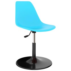 vidaXL Drehbare Esszimmerstühle 2 Stk. Blau PP