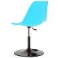 vidaXL Drehbare Esszimmerstühle 2 Stk. Blau PP vidaXL Drehbare Esszimmerstühle 2 Stk. Blau PP