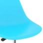 vidaXL Drehbare Esszimmerstühle 2 Stk. Blau PP vidaXL Drehbare Esszimmerstühle 2 Stk. Blau PP