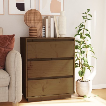vidaXL Sideboard Honigbraun 60x34x75 cm Massivholz Kiefer