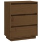 vidaXL Sideboard Honigbraun 60x34x75 cm Massivholz Kiefer vidaXL Sideboard Honigbraun 60x34x75 cm Massivholz Kiefer