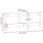 vidaXL Couchtisch Honigbraun 87x48x35 cm Massivholz Kiefer vidaXL Couchtisch Honigbraun 87x48x35 cm Massivholz Kiefer