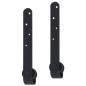 vidaXL Mini Schiebetürbeschlag Set für Schranktüren Carbonstahl 122 cm vidaXL Mini Schiebetürbeschlag Set für Schranktüren Carbonstahl 122 cm