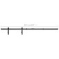 vidaXL Mini Schiebetürbeschlag Set für Schranktüren Carbonstahl 122 cm vidaXL Mini Schiebetürbeschlag Set für Schranktüren Carbonstahl 122 cm