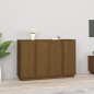 vidaXL Sideboard Honigbraun 120x35x80 cm Massivholz Kiefer vidaXL Sideboard Honigbraun 120x35x80 cm Massivholz Kiefer