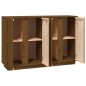 vidaXL Sideboard Honigbraun 120x35x80 cm Massivholz Kiefer vidaXL Sideboard Honigbraun 120x35x80 cm Massivholz Kiefer