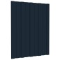 vidaXL Dachpaneele 12 Stk. Verzinkter Stahl Anthrazit 60x45 cm