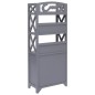 vidaXL Badezimmerschrank Grau 46x24x116 cm Paulownia-Holz vidaXL Badezimmerschrank Grau 46x24x116 cm Paulownia-Holz