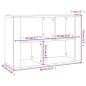 vidaXL Sideboard Betongrau 80x30x54 cm Holzwerkstoff vidaXL Sideboard Betongrau 80x30x54 cm Holzwerkstoff