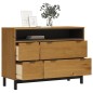 vidaXL Schubladenschrank FLAM 110x40x80 cm Massivholz Kiefer vidaXL Schubladenschrank FLAM 110x40x80 cm Massivholz Kiefer