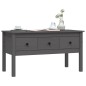 vidaXL Couchtisch Grau 102x49x55 cm Massivholz Kiefer vidaXL Couchtisch Grau 102x49x55 cm Massivholz Kiefer