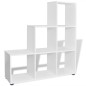 vidaXL Treppenregal Bücherregal 107 cm Weiß vidaXL Treppenregal Bücherregal 107 cm Weiß