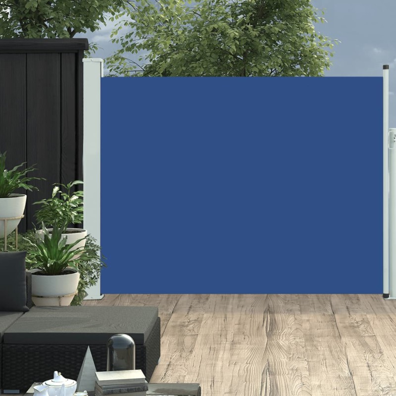vidaXL Seitenmarkise Ausziehbar 140x500 cm Blau vidaXL Seitenmarkise Ausziehbar 140x500 cm Blau