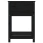 vidaXL Pflanzkübel mit Ablage Schwarz 54x54x81 cm Massivholz Kiefer vidaXL Pflanzkübel mit Ablage Schwarz 54x54x81 cm Massivholz Kiefer
