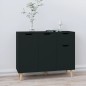 vidaXL Sideboard Schwarz 90x30x72 cm Holzwerkstoff vidaXL Sideboard Schwarz 90x30x72 cm Holzwerkstoff