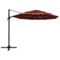 vidaXL Sonnenschirm mit Aluminium-Mast 4-lagig Terrakottarot 3x3 m vidaXL Sonnenschirm mit Aluminium-Mast 4-lagig Terrakottarot 3x3 m