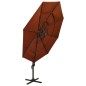 vidaXL Sonnenschirm mit Aluminium-Mast 4-lagig Terrakottarot 3x3 m vidaXL Sonnenschirm mit Aluminium-Mast 4-lagig Terrakottarot 3x3 m