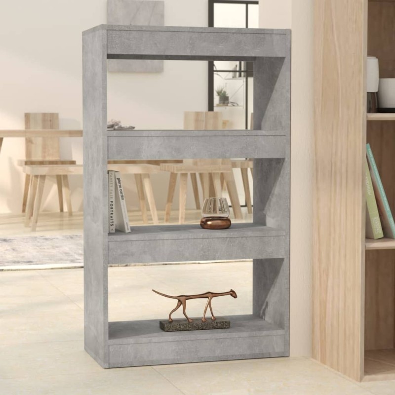 vidaXL Bücherregal/Raumteiler Betongrau 60x30x103 cm Holzwerkstoff vidaXL Bücherregal/Raumteiler Betongrau 60x30x103 cm Holzwerkstoff