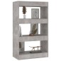 vidaXL Bücherregal/Raumteiler Betongrau 60x30x103 cm Holzwerkstoff vidaXL Bücherregal/Raumteiler Betongrau 60x30x103 cm Holzwerkstoff