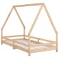 vidaXL Kinderbett 90x190 cm Massivholz Kiefer vidaXL Kinderbett 90x190 cm Massivholz Kiefer