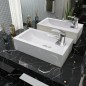 vidaXL Waschbecken Rechteckig mit Hahnloch Keramik Weiß 46x25,5x12 cm vidaXL Waschbecken Rechteckig mit Hahnloch Keramik Weiß 46x25,5x12 cm