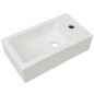 vidaXL Waschbecken Rechteckig mit Hahnloch Keramik Weiß 46x25,5x12 cm vidaXL Waschbecken Rechteckig mit Hahnloch Keramik Weiß 46x25,5x12 cm