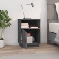 vidaXL Nachttisch Grau 40x34x55 cm Massivholz Kiefer vidaXL Nachttisch Grau 40x34x55 cm Massivholz Kiefer