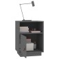 vidaXL Nachttisch Grau 40x34x55 cm Massivholz Kiefer vidaXL Nachttisch Grau 40x34x55 cm Massivholz Kiefer