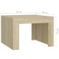 vidaXL Couchtisch Sonoma-Eiche 50x50x35 cm Holzwerkstoff vidaXL Couchtisch Sonoma-Eiche 50x50x35 cm Holzwerkstoff