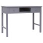 vidaXL Schreibtisch Grau 108x45x76 cm Massivholz Paulownia vidaXL Schreibtisch Grau 108x45x76 cm Massivholz Paulownia