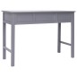 vidaXL Schreibtisch Grau 108x45x76 cm Massivholz Paulownia vidaXL Schreibtisch Grau 108x45x76 cm Massivholz Paulownia