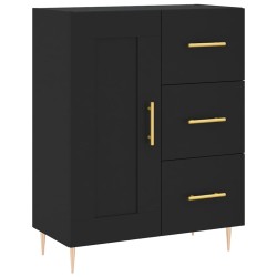 vidaXL Sideboard Schwarz 69,5x34x90 cm Holzwerkstoff
