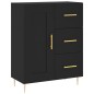 vidaXL Sideboard Schwarz 69,5x34x90 cm Holzwerkstoff vidaXL Sideboard Schwarz 69,5x34x90 cm Holzwerkstoff