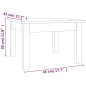 vidaXL Couchtisch Honigbraun 45x45x30 cm Massivholz Kiefer vidaXL Couchtisch Honigbraun 45x45x30 cm Massivholz Kiefer