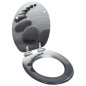 vidaXL Toilettensitz mit Soft-Close-Deckel MDF Stein-Design vidaXL Toilettensitz mit Soft-Close-Deckel MDF Stein-Design