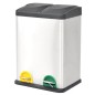vidaXL Recycling Treteimer Edelstahl 36 L vidaXL Recycling Treteimer Edelstahl 36 L