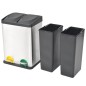 vidaXL Recycling Treteimer Edelstahl 36 L vidaXL Recycling Treteimer Edelstahl 36 L